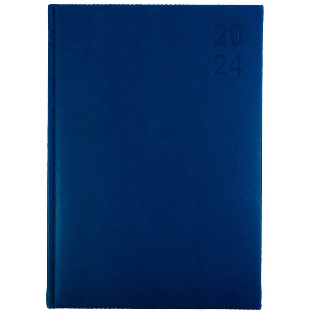 Image for DEBDEN SILHOUETTE S4700.P59 DIARY WEEK TO VIEW A4 NAVY from Ross Office Supplies Office Products Depot