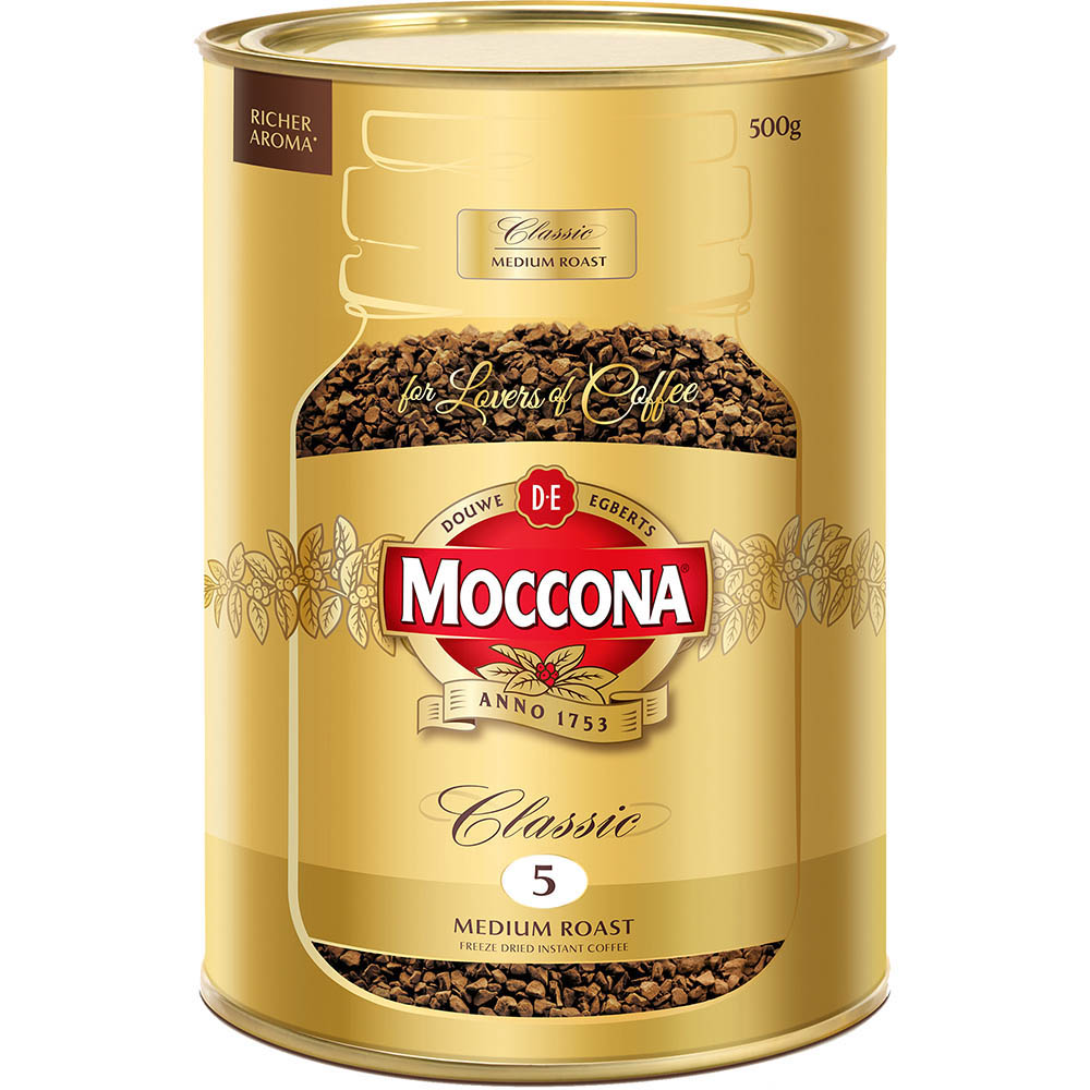 Image for MOCCONA CLASSIC INSTANT COFFEE MEDIUM ROAST 500G CAN from Barkers Rubber Stamps & Office Products Depot