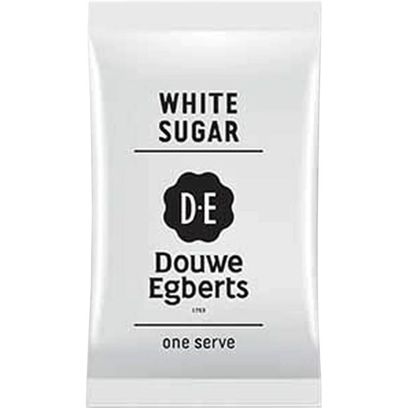Image for DOUWE EGBERTS WHITE SUGAR SINGLE SERVE SACHET 3G CARTON 2000 from Barkers Rubber Stamps & Office Products Depot