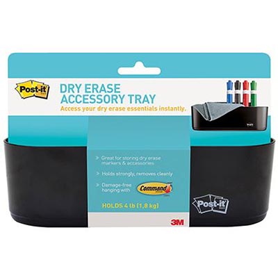 Image for POST-IT DRY ERASE ACCESSORY TRAY BLACK from Total Supplies Pty Ltd