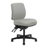 dal ergoselect spark ergonomic chair medium back 3 lever seat slide black nylon base