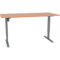 conset 501-33 electric height adjustable desk 1800 x 800mm beech/silver