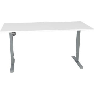 Image for CONSET 501-33 ELECTRIC HEIGHT ADJUSTABLE DESK 1800 X 800MM WHITE/SILVER from Barkers Rubber Stamps & Office Products Depot
