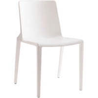 buro meg visitor chair stackable white