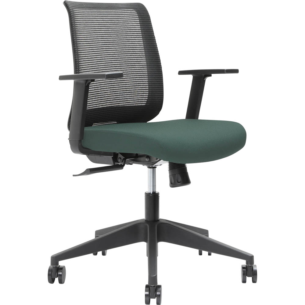Image for BRINDIS TASK CHAIR LOW MESH BACK NYLON BASE ARMS TEAL from Office Products Depot