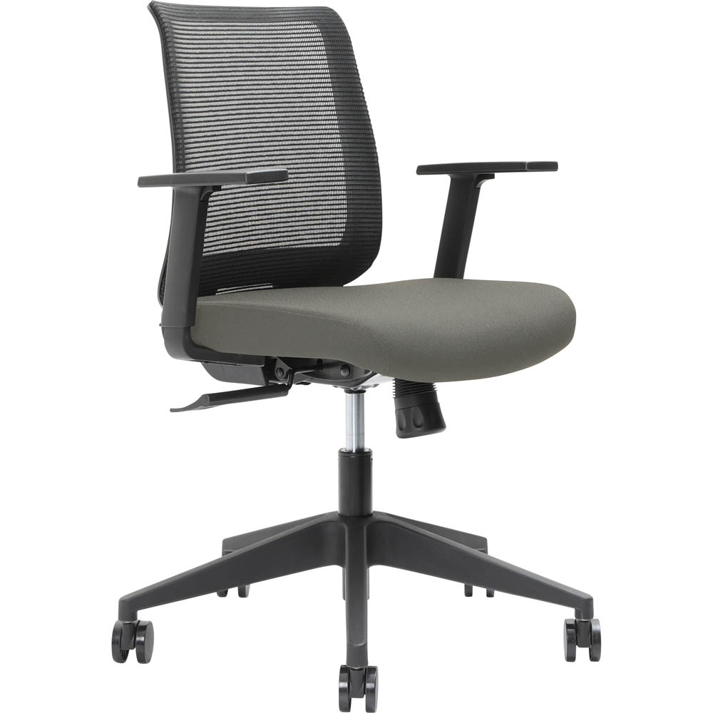 Image for BRINDIS TASK CHAIR LOW MESH BACK NYLON BASE ARMS MOCHA from Office Products Depot
