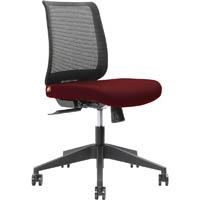brindis task chair low mesh back nylon base scarlet