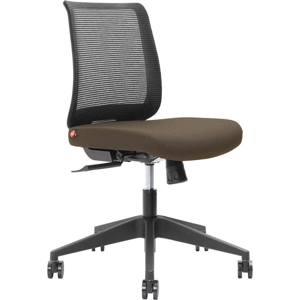 Image for BRINDIS TASK CHAIR LOW MESH BACK NYLON BASE CHOCOLATE from Office Products Depot
