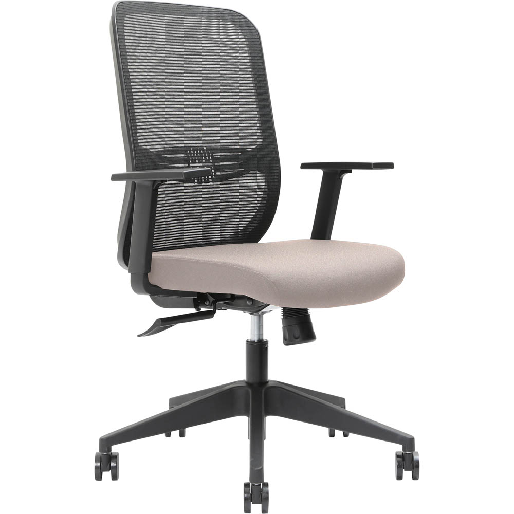 Image for BRINDIS TASK CHAIR HIGH MESH BACK NYLON BASE ARMS PETAL from Office Products Depot
