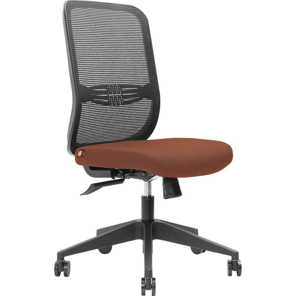 Image for BRINDIS TASK CHAIR HIGH MESH BACK NYLON BASE BRICK from Ross Office Supplies Office Products Depot