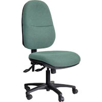 dal ergo bc task chair high back 3-lever black nylon base gravity fabric teal