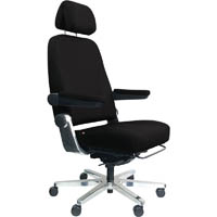 dal hd controlmaster elite 180 chair seat slide adjustable arms and headrest aluminium base fabric black