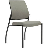 urbin 4 leg chair glides black frame mocha seat and inner back