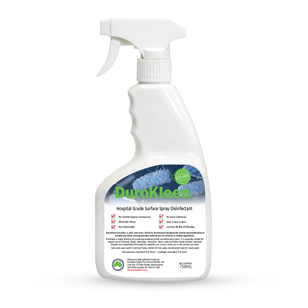 Image for DUROKLEEN LONG TERM ANTIMICROBIAL HOSPITAL GRADE DISINFECTANT 750ML from Barkers Rubber Stamps & Office Products Depot