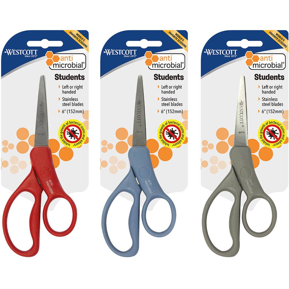 Image for WESTCOTT MICROBAN STUDENT SCISSOR 6 INCH from Total Supplies Pty Ltd