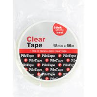 pilotape premium stationery tape 18 x 66m