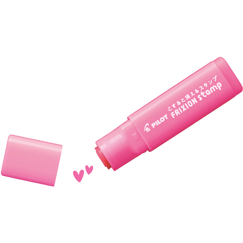 Image for PILOT FRIXION ERASABLE STAMP PINK DOUBLE HEART from Total Supplies Pty Ltd