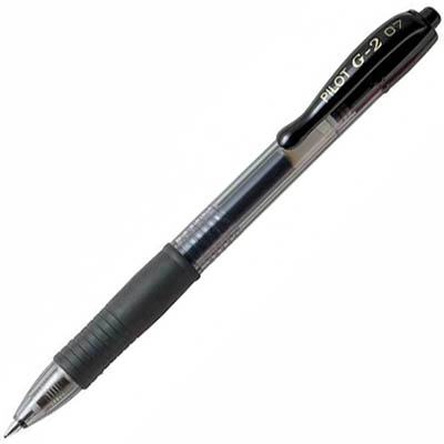 Image for PILOT G2 RETRACTABLE GEL INK PEN 0.7MM BLACK from Ross Office Supplies Office Products Depot