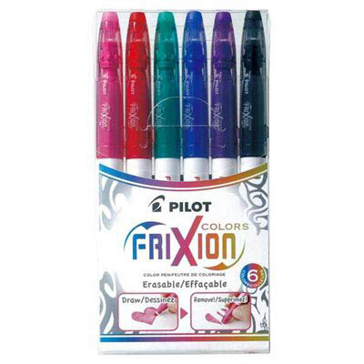 Image for PILOT FRIXION ERASABLE MARKER 2.5MM ASSORTED WALLET 6 from Office Products Depot