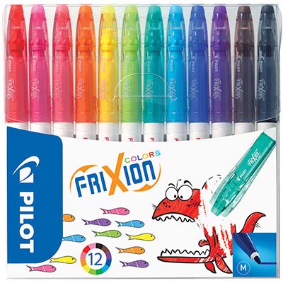 Image for PILOT FRIXION ERASABLE MARKER 2.5MM ASSORTED WALLET 12 from Office Business Office Products Depot