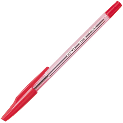 Image for PILOT BP-S STICK TYPE BALLPOINT PEN FINE RED from Ross Office Supplies Office Products Depot