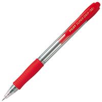 pilot super grip retractable ballpoint pen medium 1.0mm red