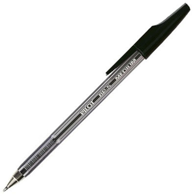 Image for PILOT BP-S STICK TYPE BALLPOINT PEN MEDIUM BLACK from Albany Office Products Depot