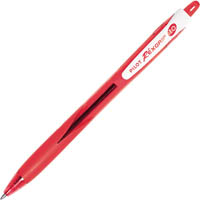 pilot begreen rexgrip retractable ballpoint pen 1.0mm red