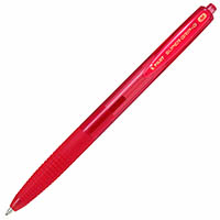pilot super grip g retractable ballpoint pen medium 1.0mm red box 12
