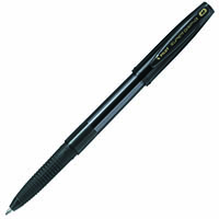 pilot super grip g stick capped ballpoint pen medium 1.0mm black box 12