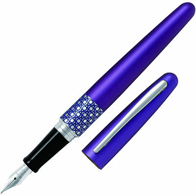 Image for PILOT MR3 FOUNTAIN PEN VIOLET ELLIPSE MEDIUM NIB BLACK from Albany Office Products Depot