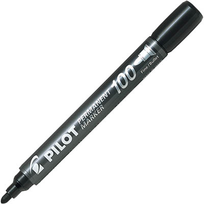 Image for PILOT SCA-100 PERMANENT MARKER BULLET 1.0MM BLACK from Total Supplies Pty Ltd