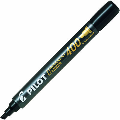 Image for PILOT SCA-400 PERMANENT MARKER CHISEL 4.0MM BLACK from Total Supplies Pty Ltd