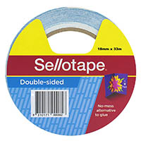 sellotape double sided tape medium 18mm x 33m
