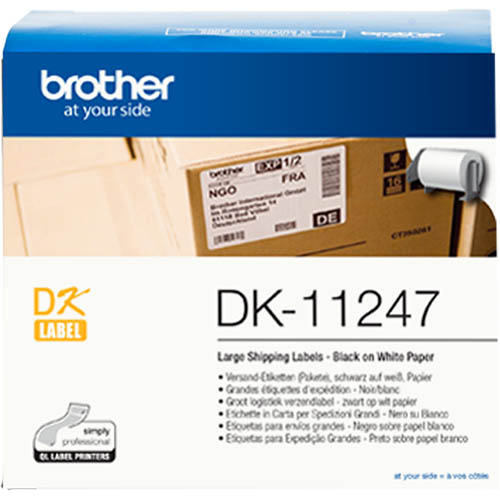 Image for BROTHER DK-11247 LABEL ROLL 103 X 164MM WHITE ROLL 180 from Office Products Depot