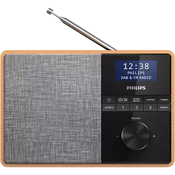 Image for PHILIPS DAB/FM PORTABLE RADIO WOODEN from MOE Office Products Depot Mackay & Whitsundays
