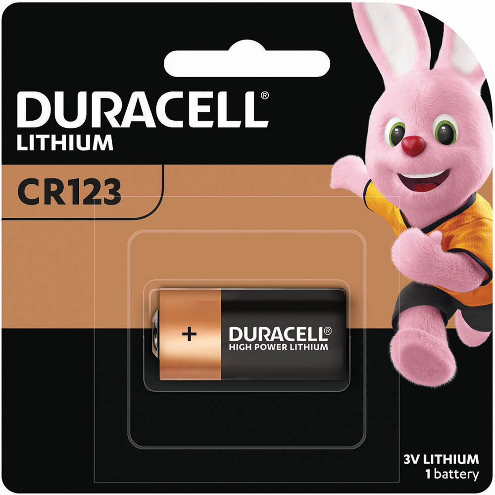 Image for DURACELL CR123 COPPERTOP LITHIUM 3V BATTERY from O'Donnells Office Products Depot