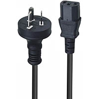 lindy 30935 ups power cable iec c13 plug to 3-pin socket 10a 5m black