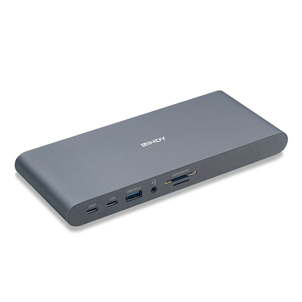 Image for LINDY 43349 USB-C LAPTOP DOCKING STATION SILVER from Margaret River Office Products Depot