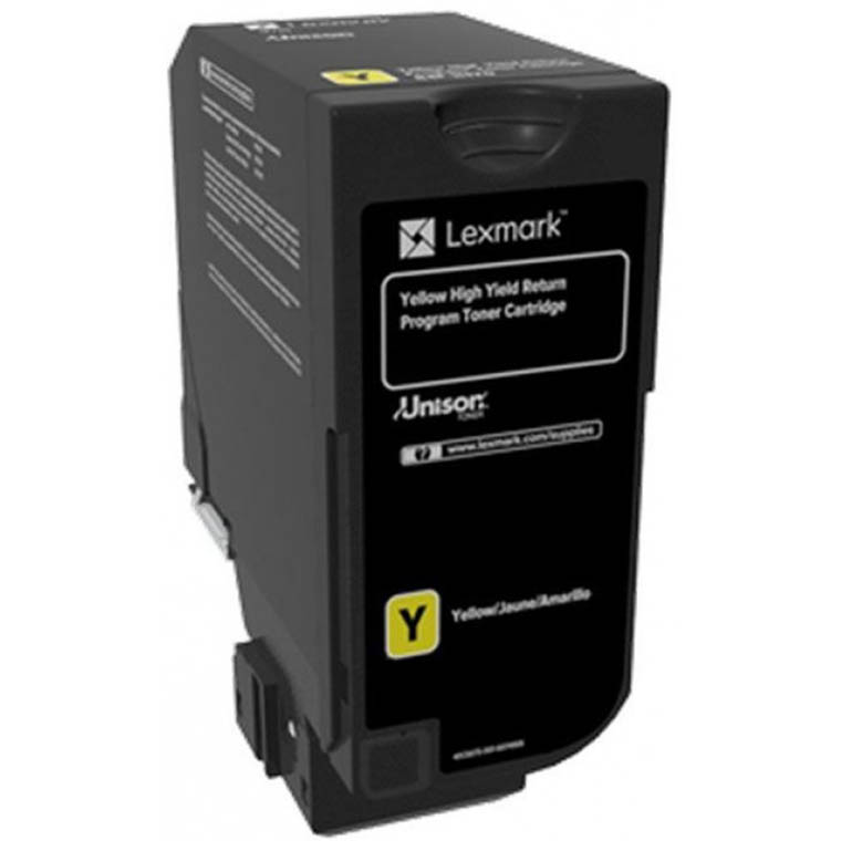 Image for LEXMARK 84C6HY0 TONER CARTRIDGE HIGH YIELD YELLOW from Ross Office Supplies Office Products Depot