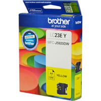 brother lc23e ink cartridge yellow