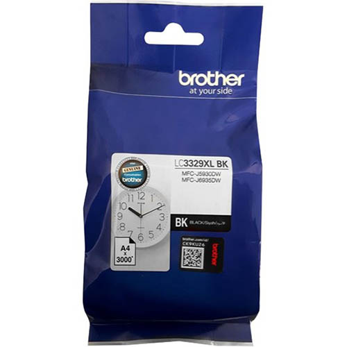 Image for BROTHER LC3329XLBK INK CARTRIDGE HIGH YIELD BLACK from Margaret River Office Products Depot