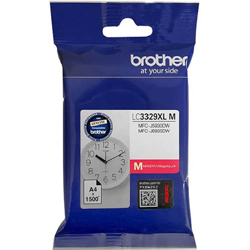 Image for BROTHER LC3329XLM INK CARTRIDGE HIGH YIELD MAGENTA from Margaret River Office Products Depot