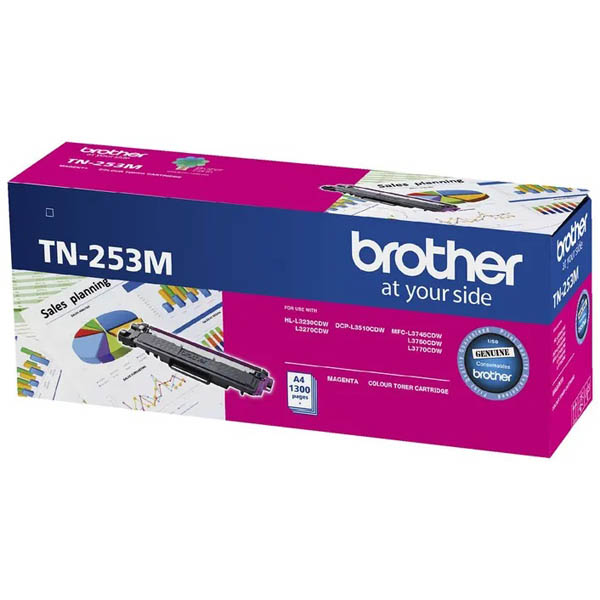 Image for BROTHER TN253 TONER CARTRIDGE MAGENTA from Ross Office Supplies Office Products Depot