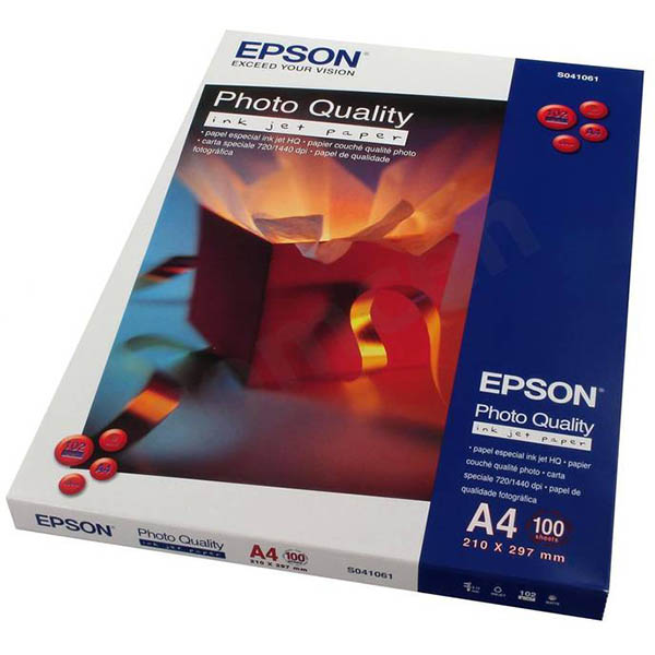 Image for EPSON C13S041061 QUALITY PHOTO PAPER 102GSM A4 WHITE PACK 100 from Total Supplies Pty Ltd