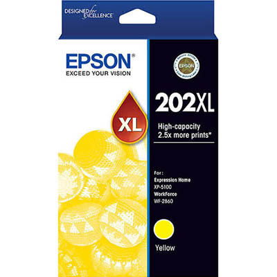 Image for EPSON 202XL INK CARTRIDGE HIGH YIELD YELLOW from Margaret River Office Products Depot