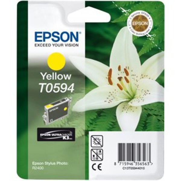 Image for EPSON T0594 INK CARTRIDGE YELLOW from MOE Office Products Depot Mackay & Whitsundays