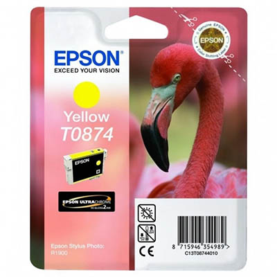 Image for EPSON T0874 INK CARTRIDGE YELLOW from MOE Office Products Depot Mackay & Whitsundays