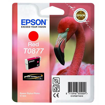 Image for EPSON T0877 INK CARTRIDGE RED from Office Products Depot