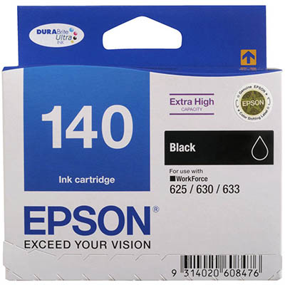 Image for EPSON T1401 140 INK CARTRIDGE HIGH YIELD BLACK from MOE Office Products Depot Mackay & Whitsundays